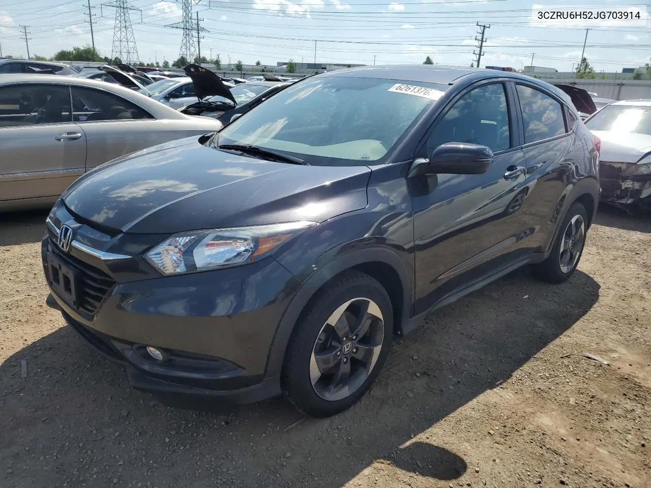 2018 Honda Hr-V Ex VIN: 3CZRU6H52JG703914 Lot: 62613765