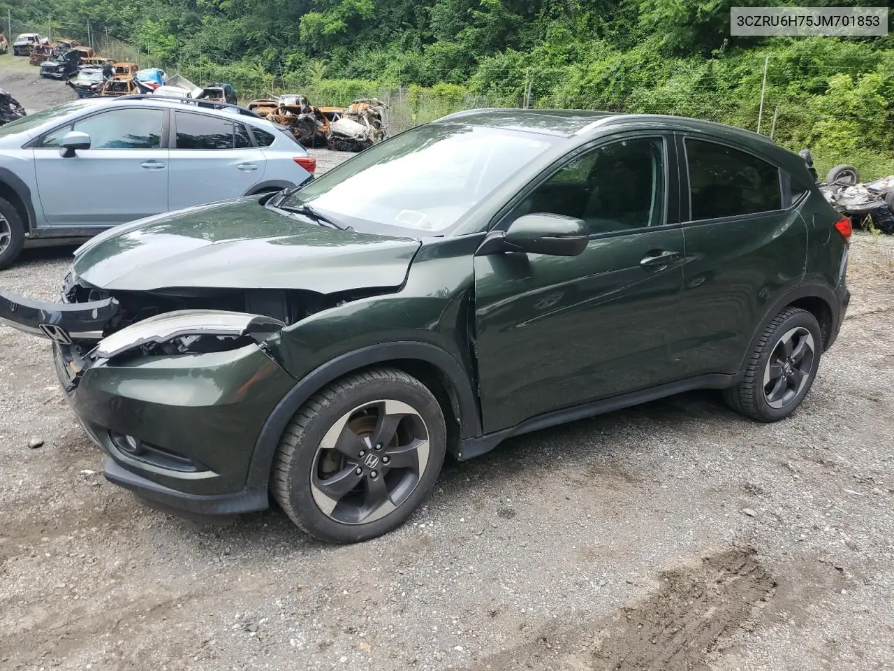 2018 Honda Hr-V Exl VIN: 3CZRU6H75JM701853 Lot: 62754085