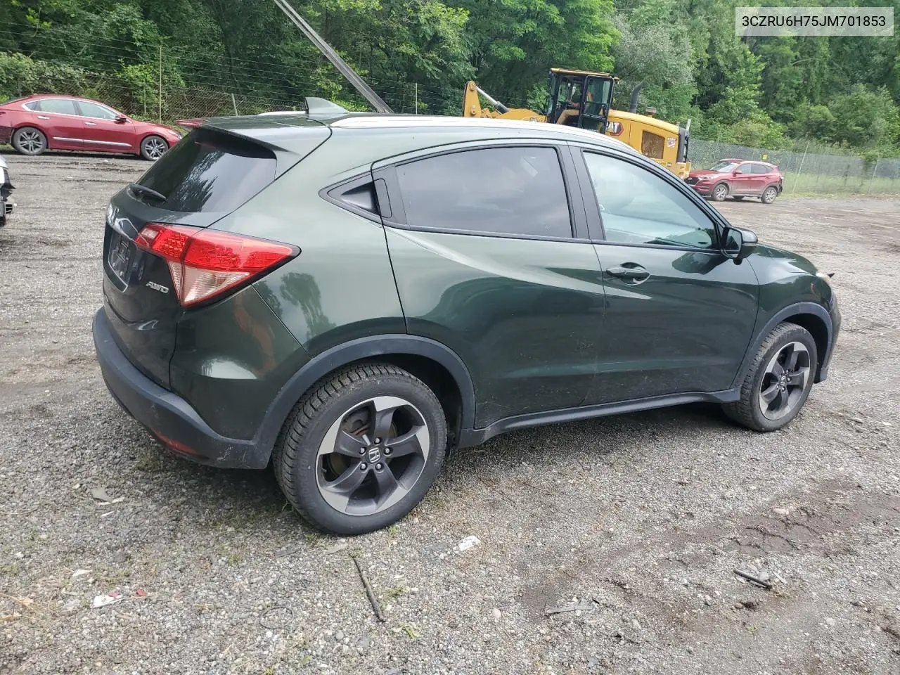 2018 Honda Hr-V Exl VIN: 3CZRU6H75JM701853 Lot: 62754085