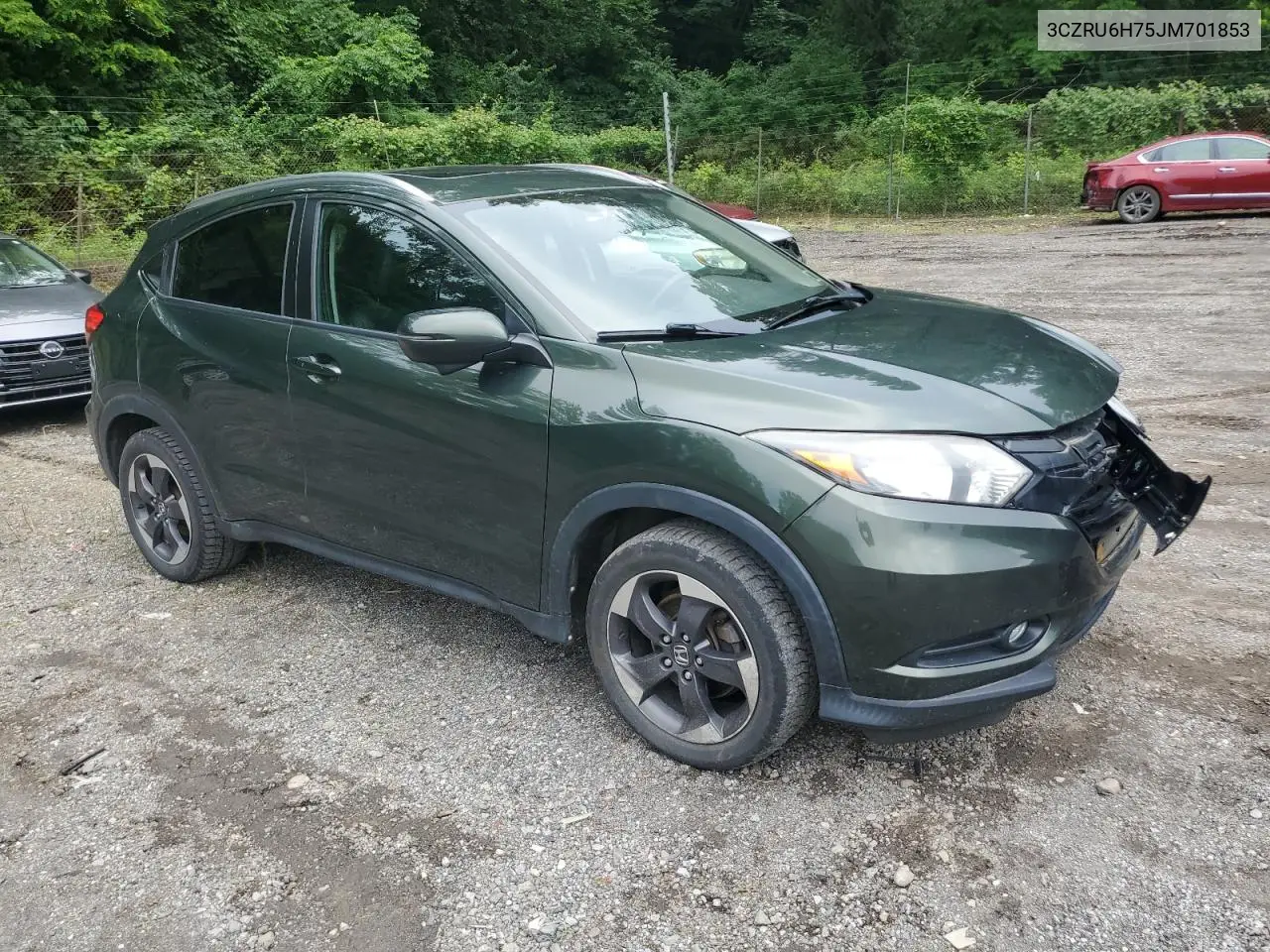 2018 Honda Hr-V Exl VIN: 3CZRU6H75JM701853 Lot: 62754085