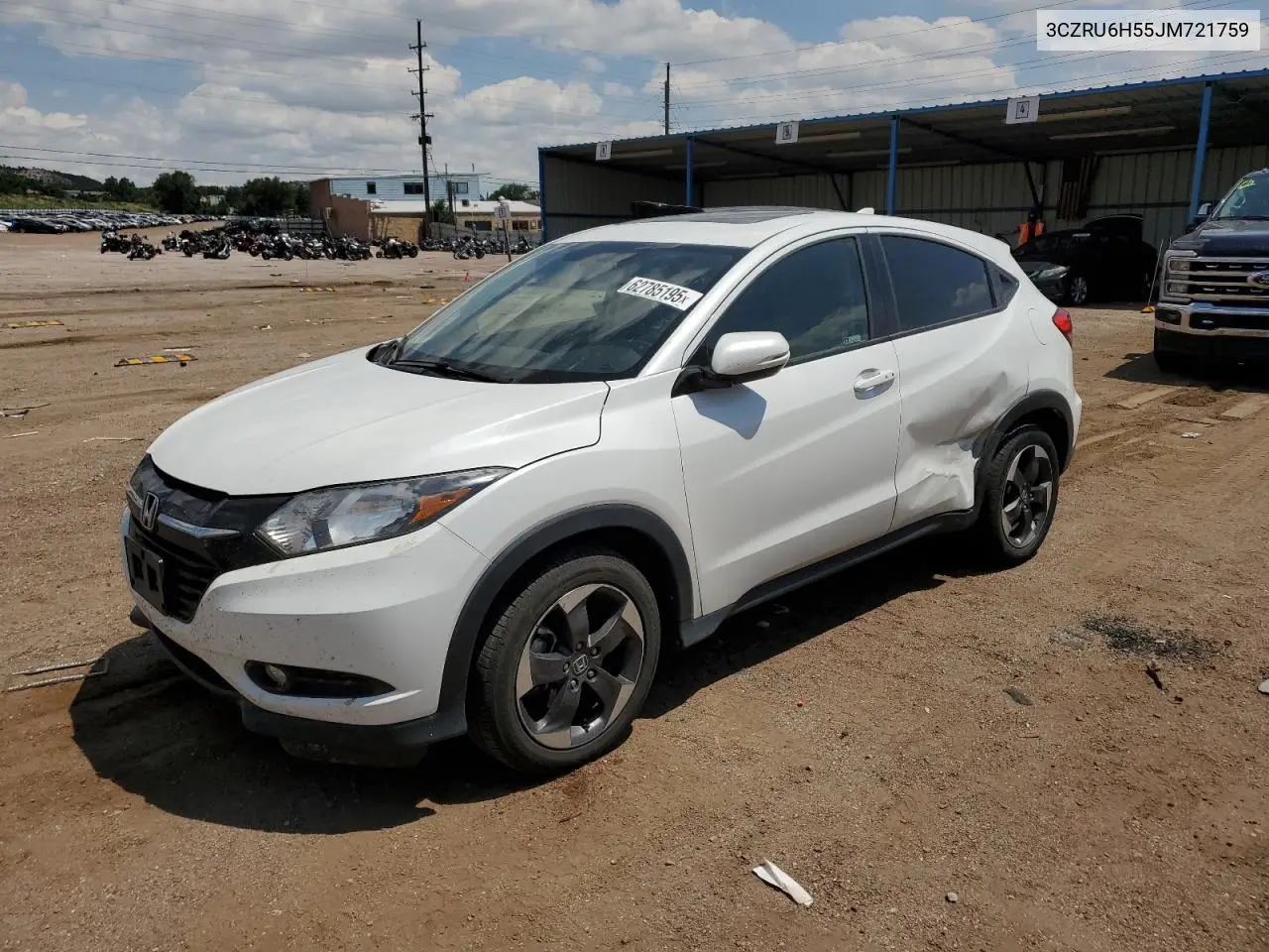 2018 Honda Hr-V Ex VIN: 3CZRU6H55JM721759 Lot: 62785195