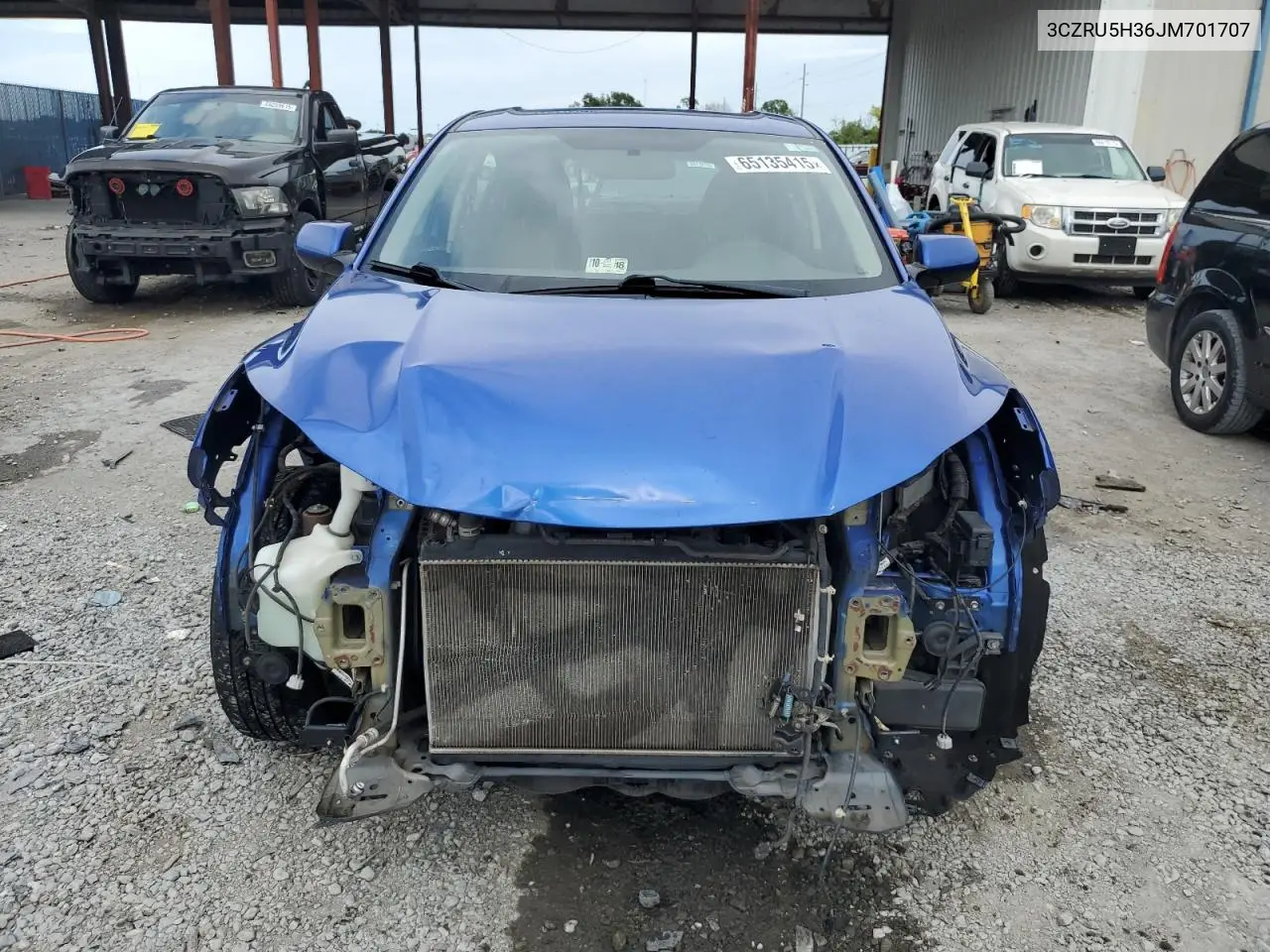 2018 Honda Hr-V Lx VIN: 3CZRU5H36JM701707 Lot: 65135415