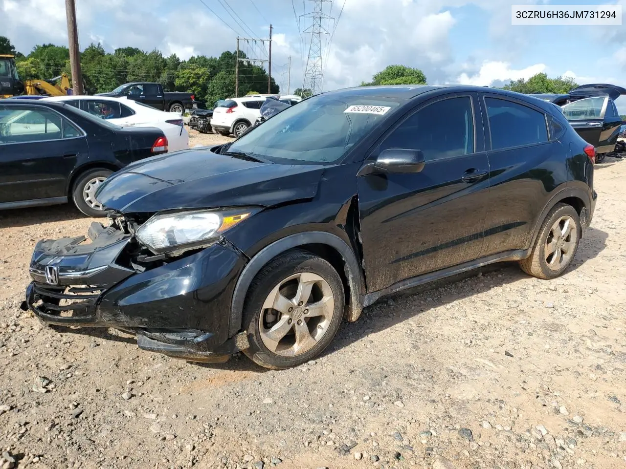 2018 Honda Hr-V Lx VIN: 3CZRU6H36JM731294 Lot: 65200465