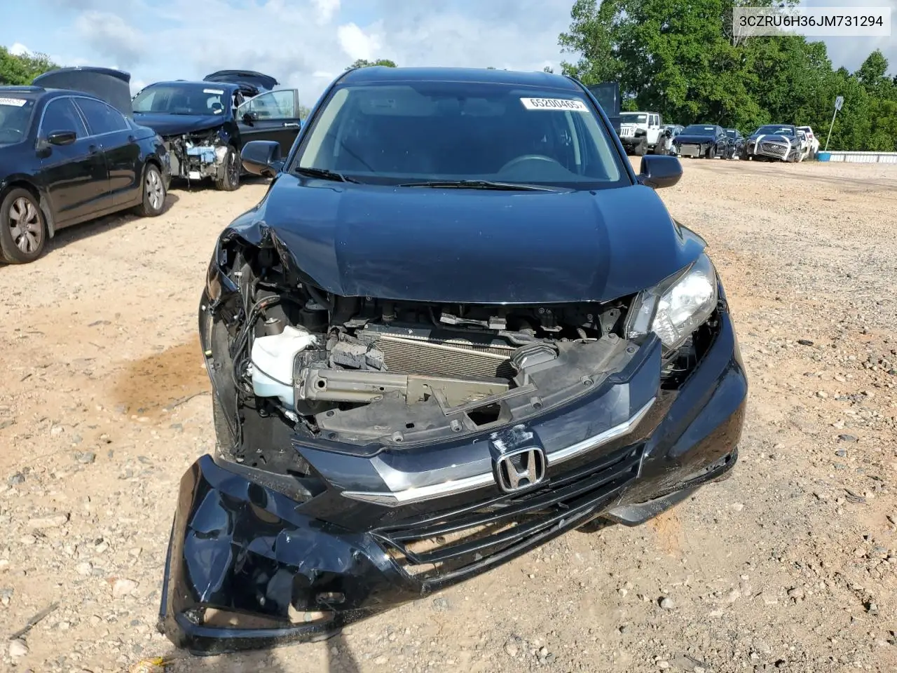 2018 Honda Hr-V Lx VIN: 3CZRU6H36JM731294 Lot: 65200465