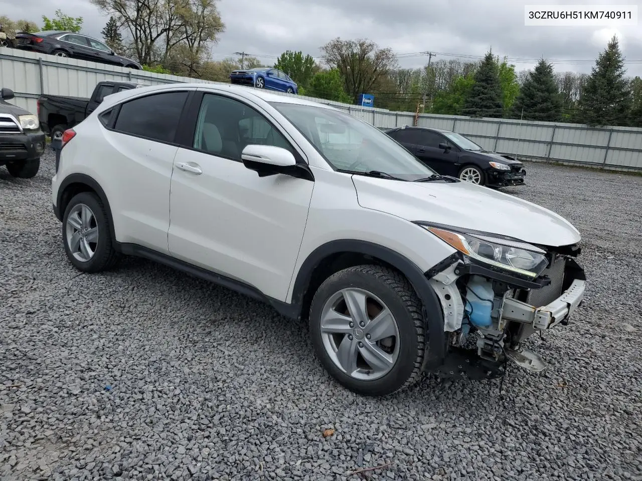 2019 Honda Hr-V Ex VIN: 3CZRU6H51KM740911 Lot: 56953185