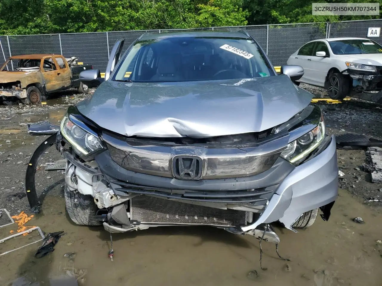2019 Honda Hr-V Ex VIN: 3CZRU5H50KM707344 Lot: 57182345