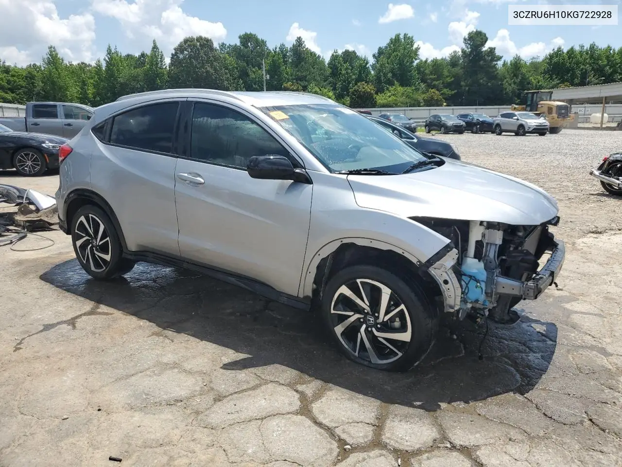 2019 Honda Hr-V Sport VIN: 3CZRU6H10KG722928 Lot: 61666275