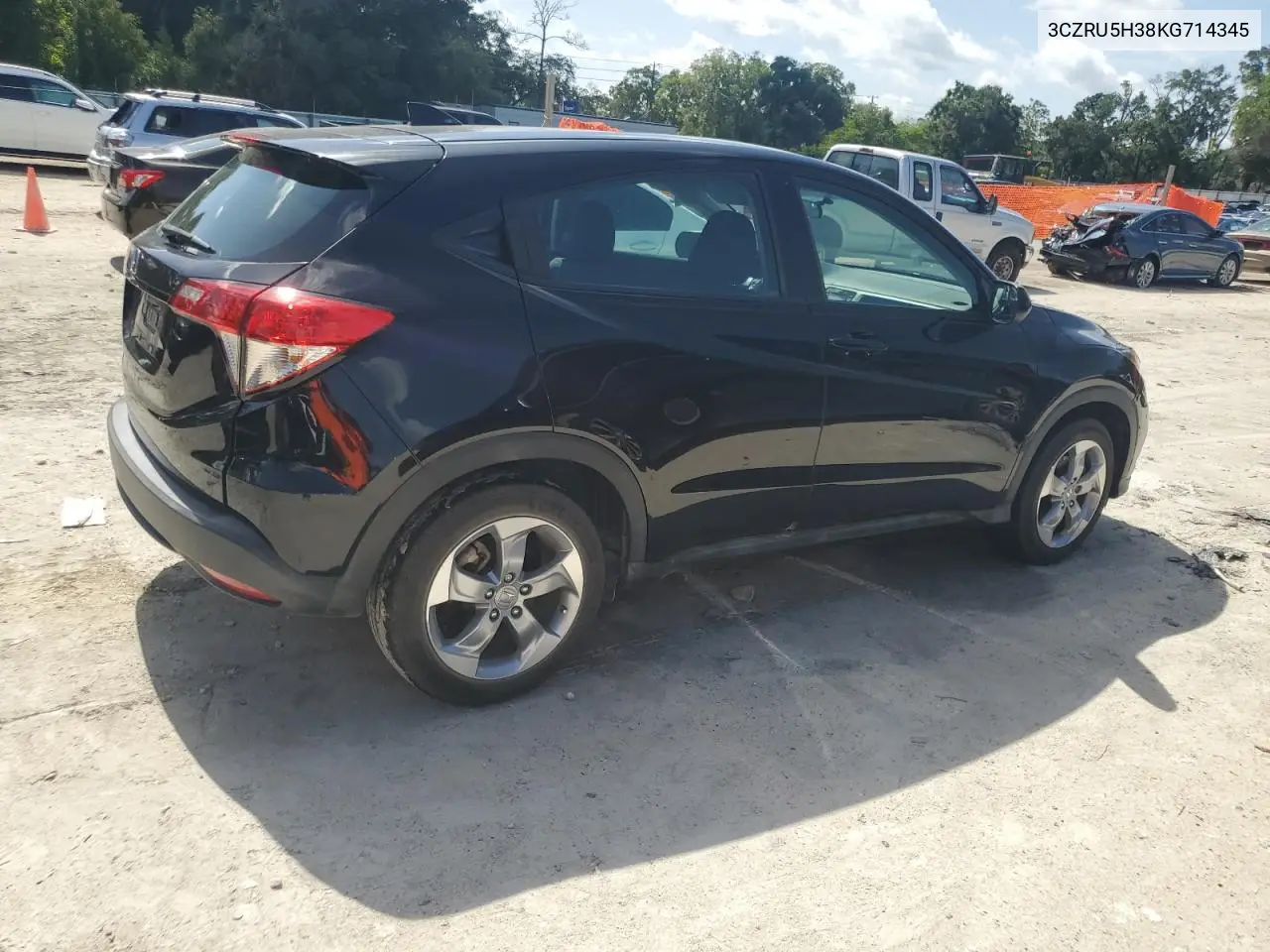 2019 Honda Hr-V Lx VIN: 3CZRU5H38KG714345 Lot: 62079335