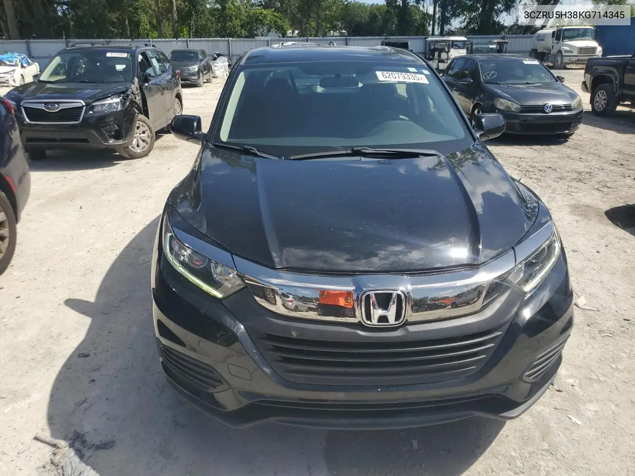 2019 Honda Hr-V Lx VIN: 3CZRU5H38KG714345 Lot: 62079335