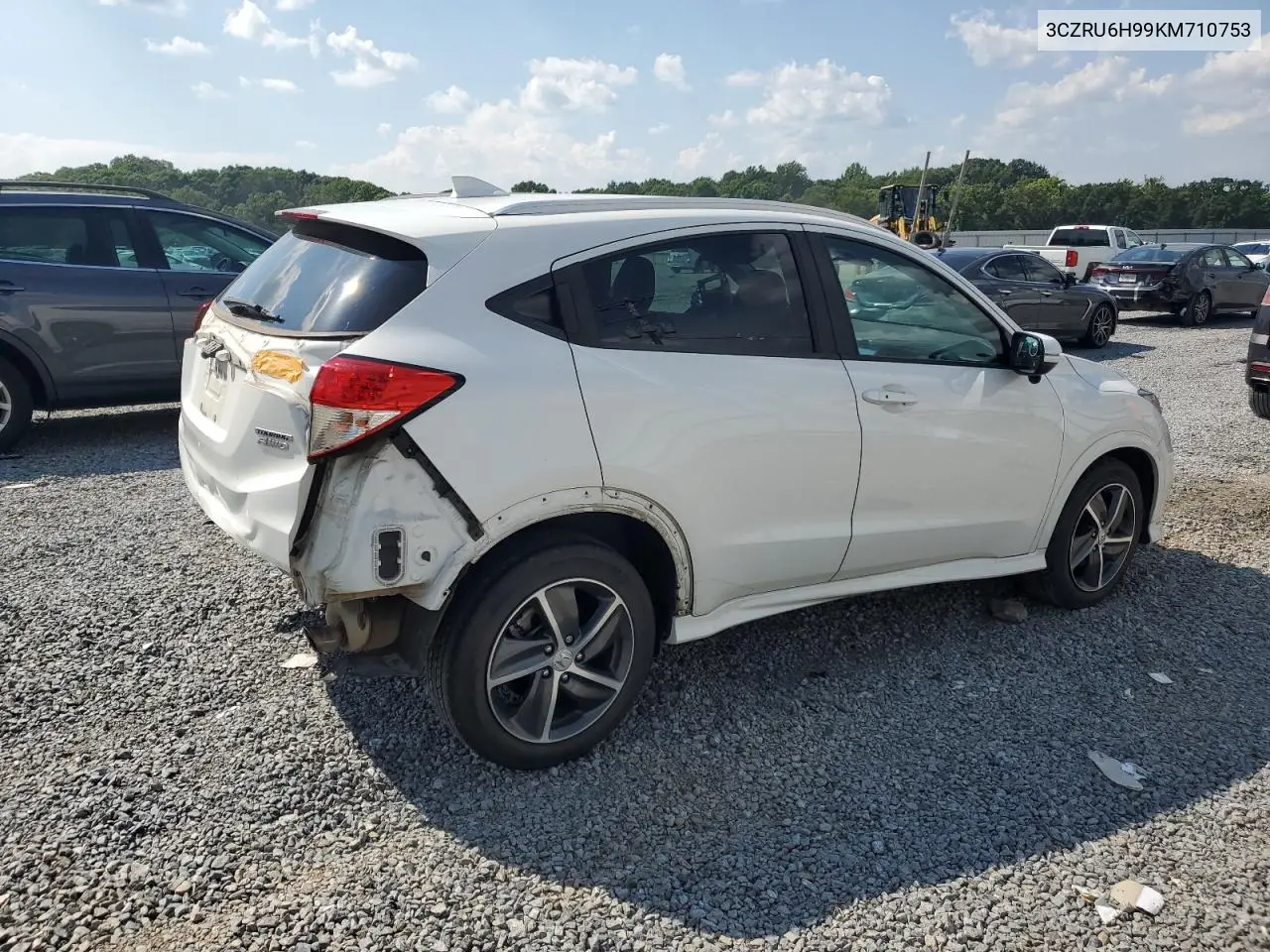 2019 Honda Hr-V Touring VIN: 3CZRU6H99KM710753 Lot: 62288645