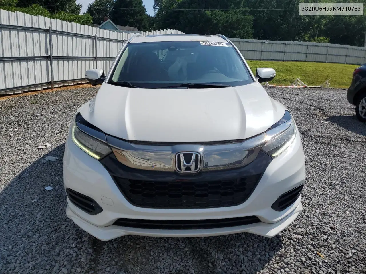 2019 Honda Hr-V Touring VIN: 3CZRU6H99KM710753 Lot: 62288645