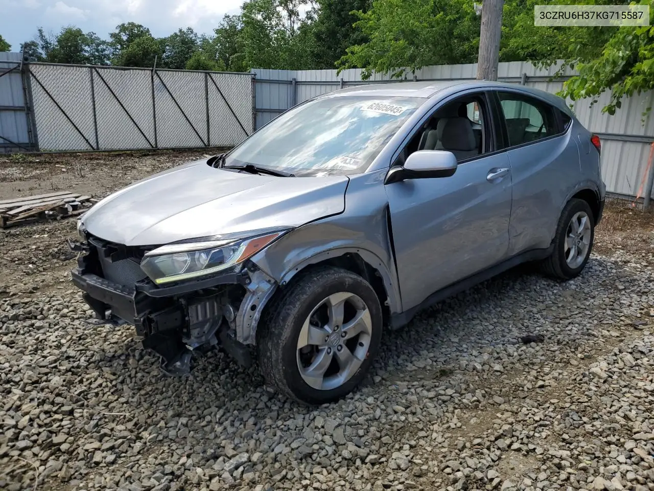 2019 Honda Hr-V Lx VIN: 3CZRU6H37KG715587 Lot: 62605045