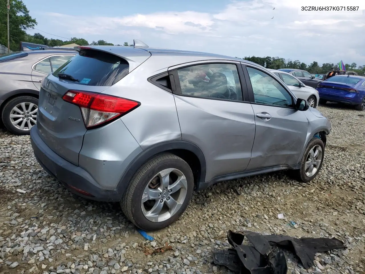 2019 Honda Hr-V Lx VIN: 3CZRU6H37KG715587 Lot: 62605045
