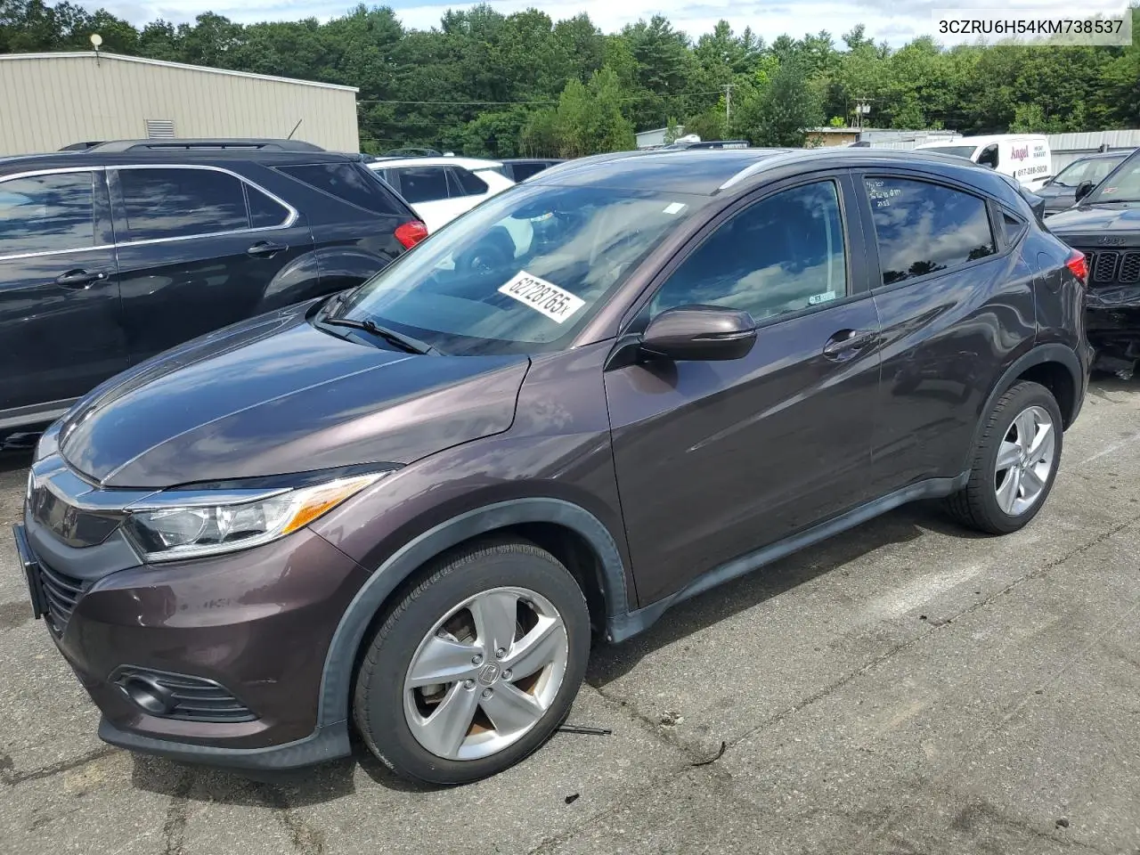 2019 Honda Hr-V Ex VIN: 3CZRU6H54KM738537 Lot: 62728765