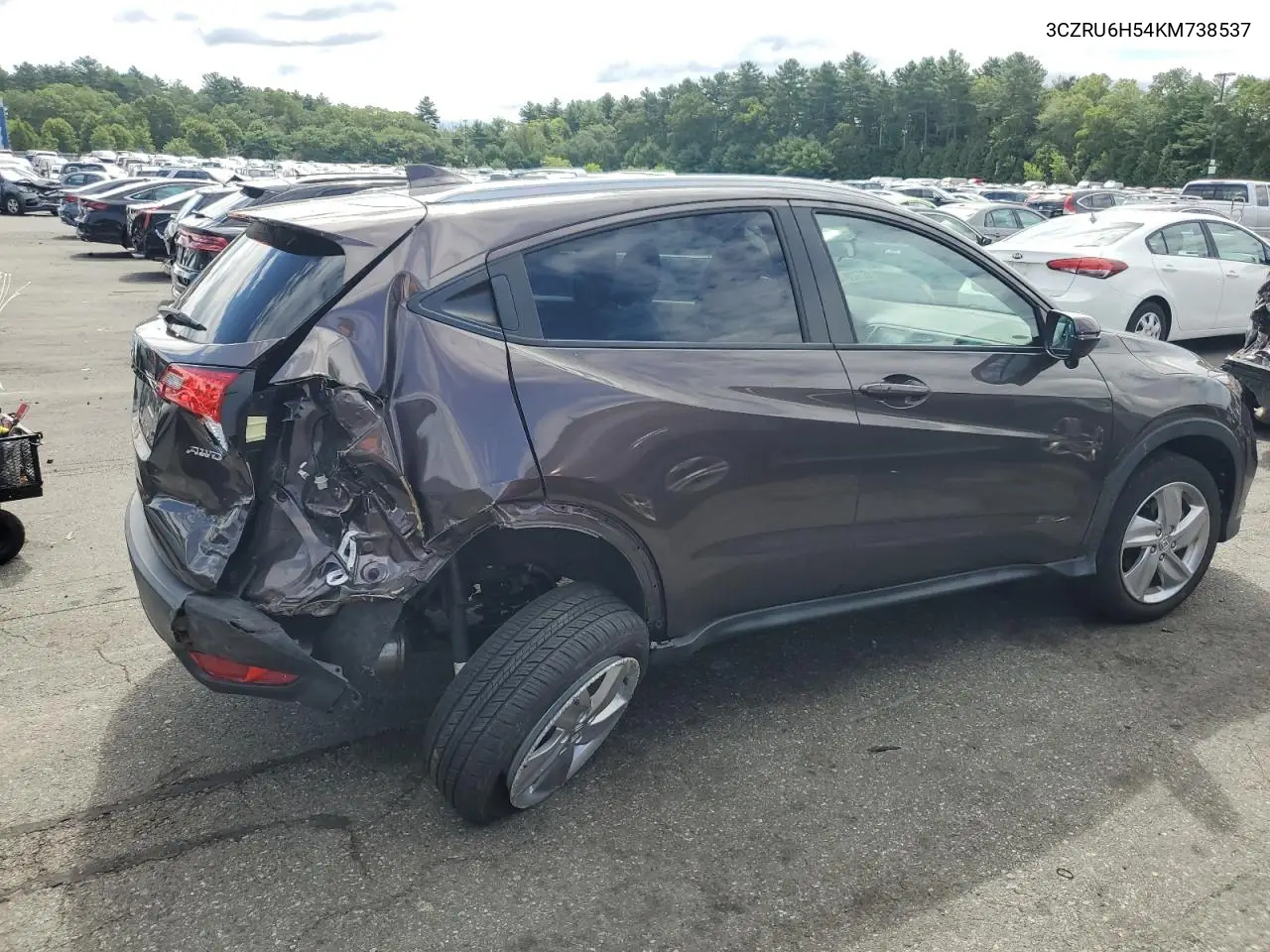 2019 Honda Hr-V Ex VIN: 3CZRU6H54KM738537 Lot: 62728765