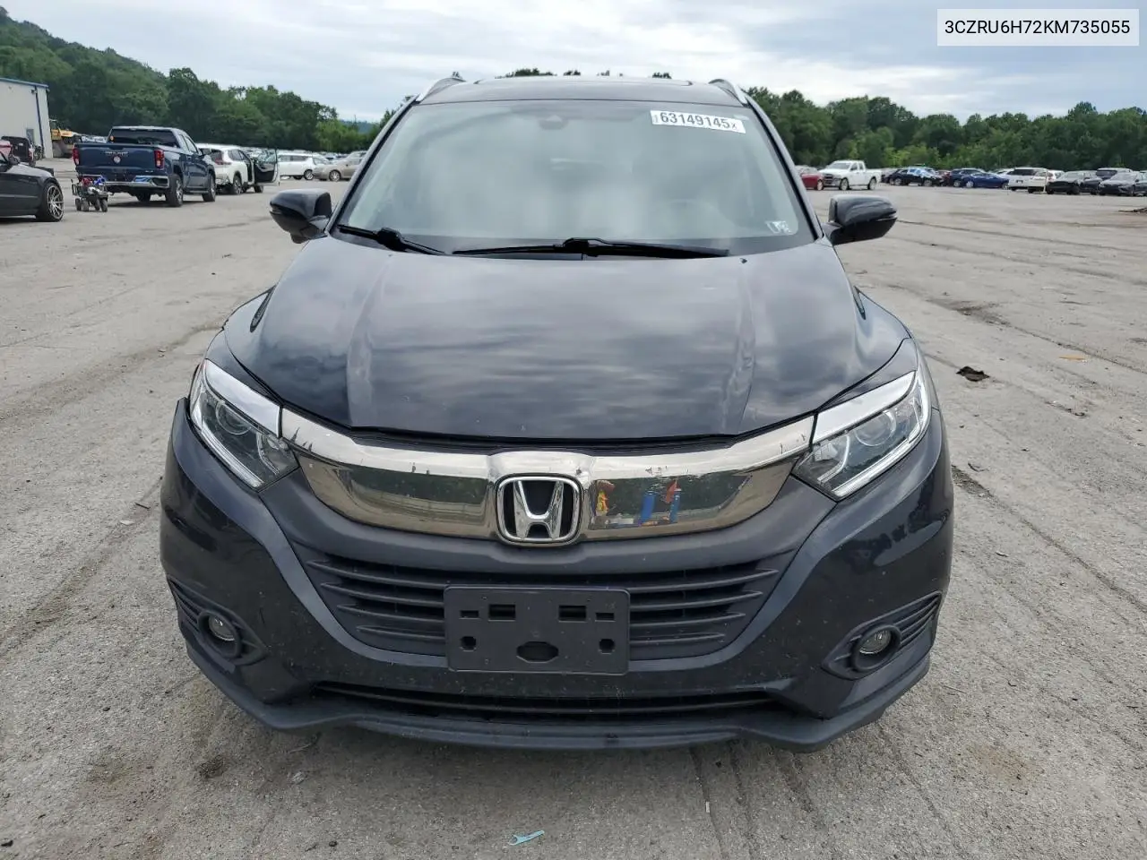2019 Honda Hr-V Exl VIN: 3CZRU6H72KM735055 Lot: 63149145