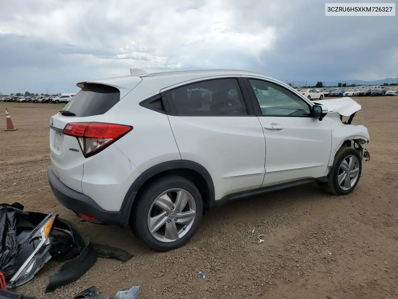 2019 Honda Hr-V Ex VIN: 3CZRU6H5XKM726327 Lot: 63337475