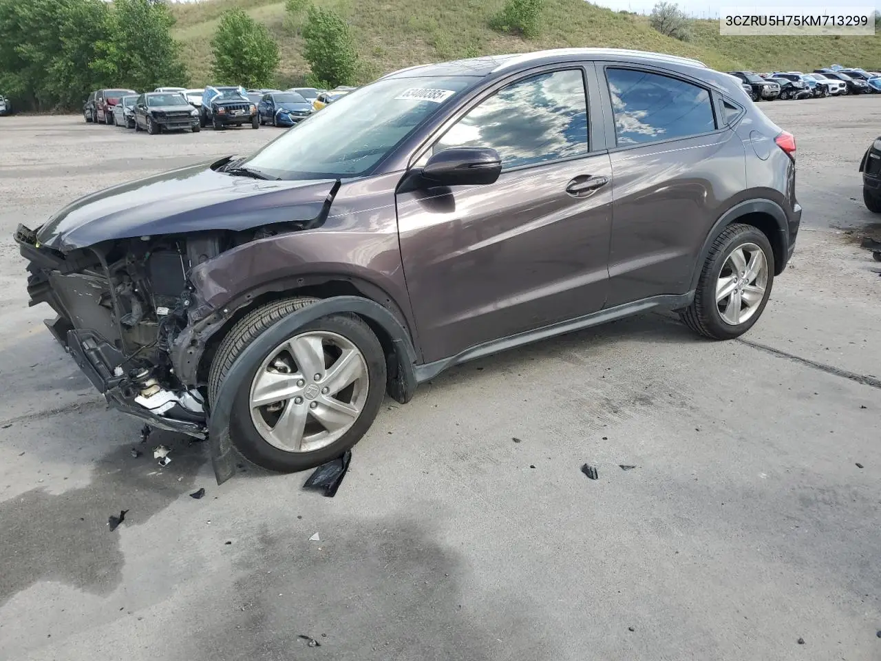 2019 Honda Hr-V Exl VIN: 3CZRU5H75KM713299 Lot: 63400385