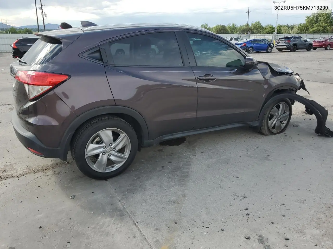 2019 Honda Hr-V Exl VIN: 3CZRU5H75KM713299 Lot: 63400385