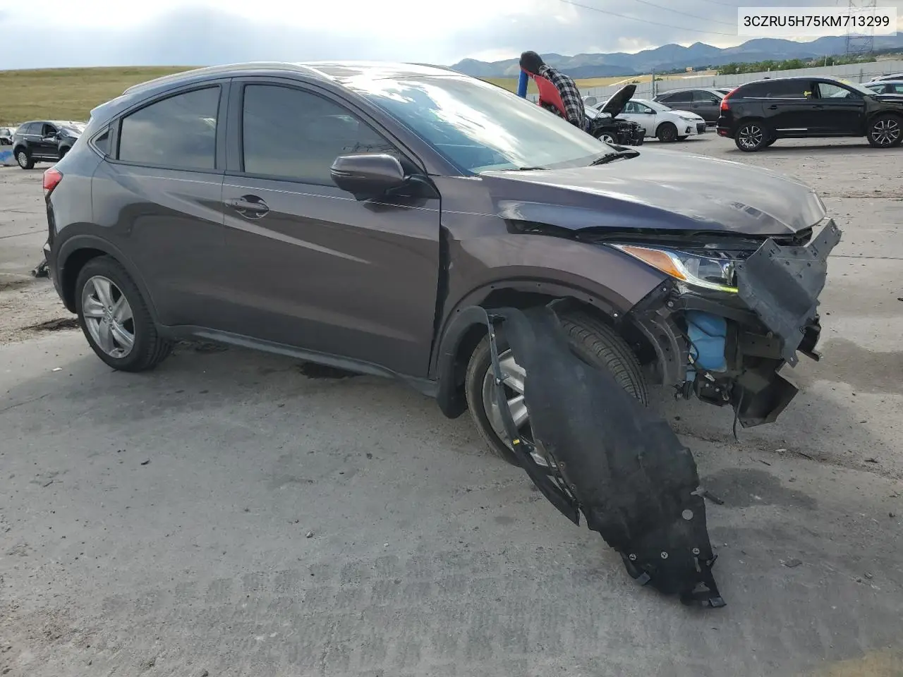2019 Honda Hr-V Exl VIN: 3CZRU5H75KM713299 Lot: 63400385