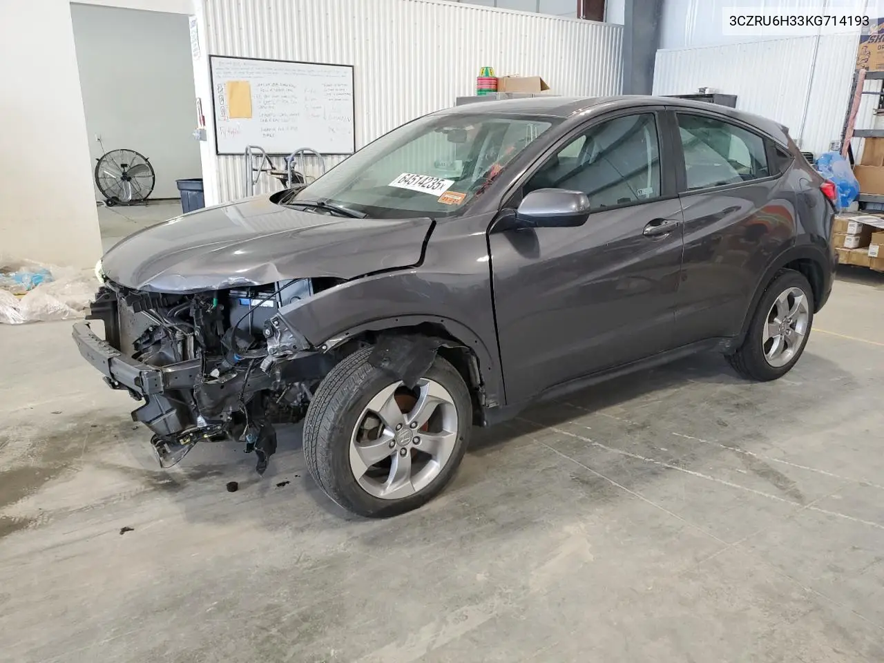 2019 Honda Hr-V Lx VIN: 3CZRU6H33KG714193 Lot: 64514235