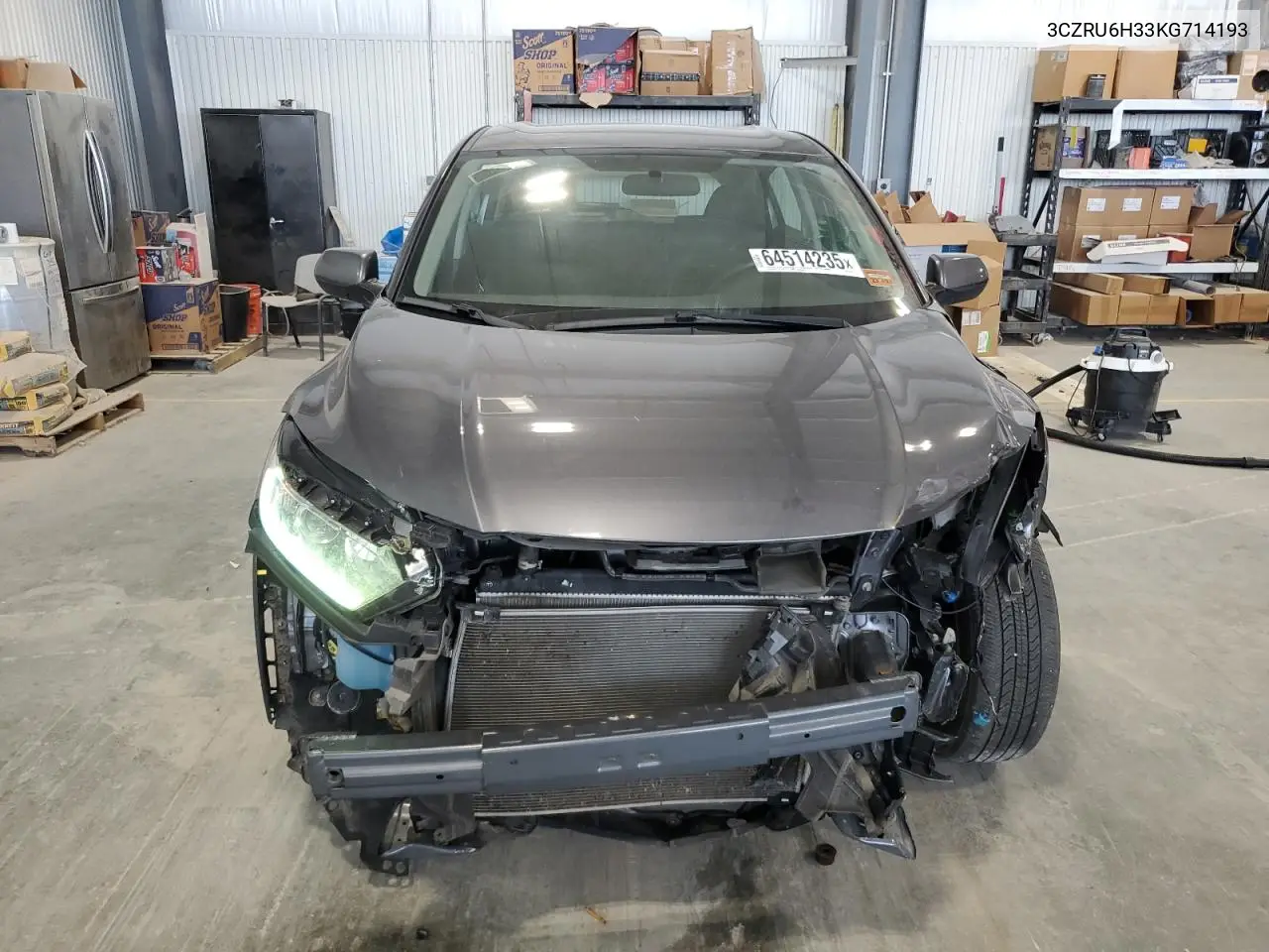 2019 Honda Hr-V Lx VIN: 3CZRU6H33KG714193 Lot: 64514235