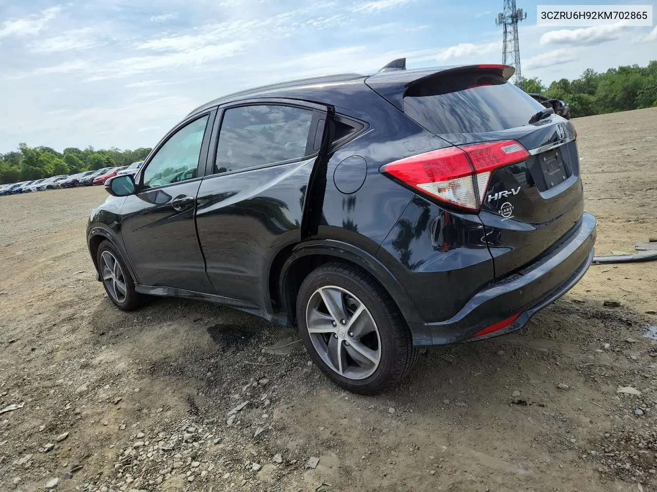 2019 Honda Hr-V Touring VIN: 3CZRU6H92KM702865 Lot: 65223215