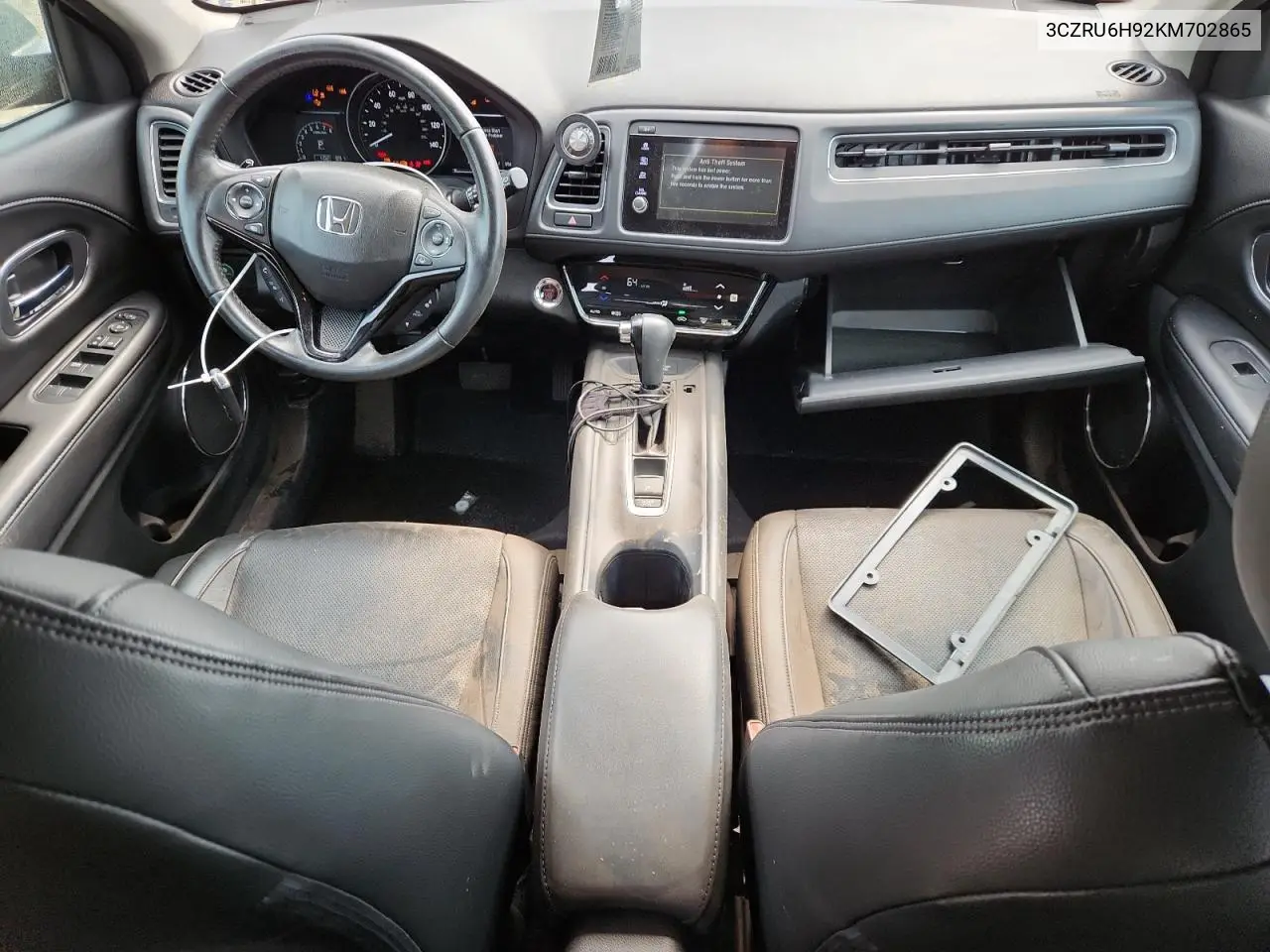 2019 Honda Hr-V Touring VIN: 3CZRU6H92KM702865 Lot: 65223215
