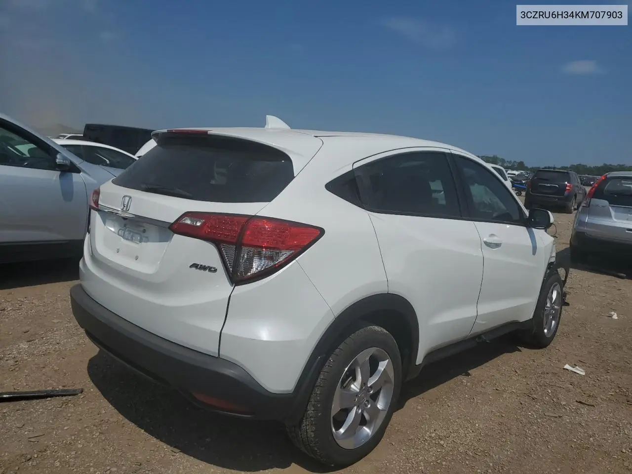 2019 Honda Hr-V Lx VIN: 3CZRU6H34KM707903 Lot: 65520825
