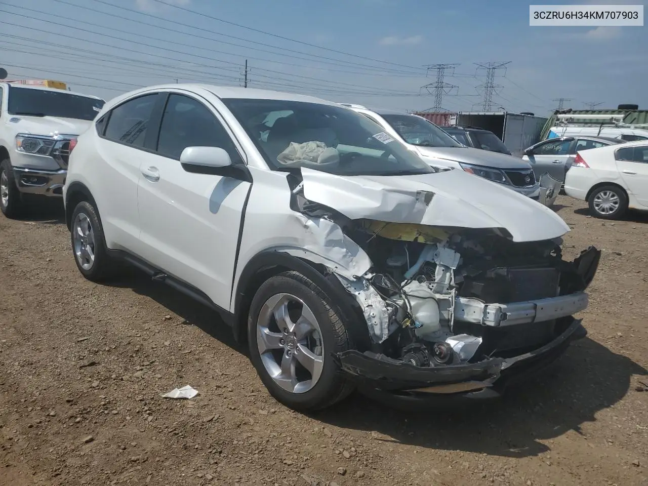 2019 Honda Hr-V Lx VIN: 3CZRU6H34KM707903 Lot: 65520825
