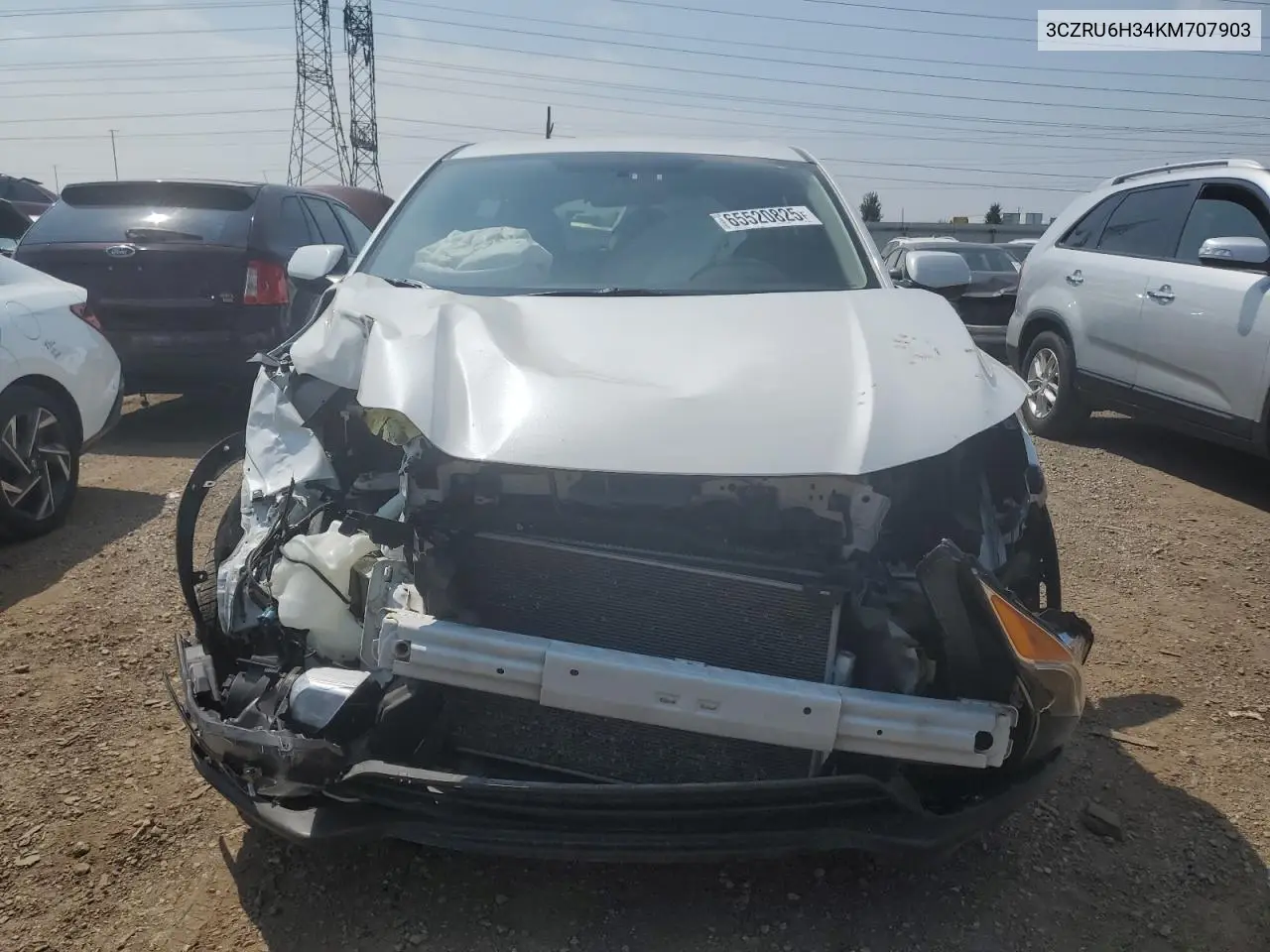 2019 Honda Hr-V Lx VIN: 3CZRU6H34KM707903 Lot: 65520825