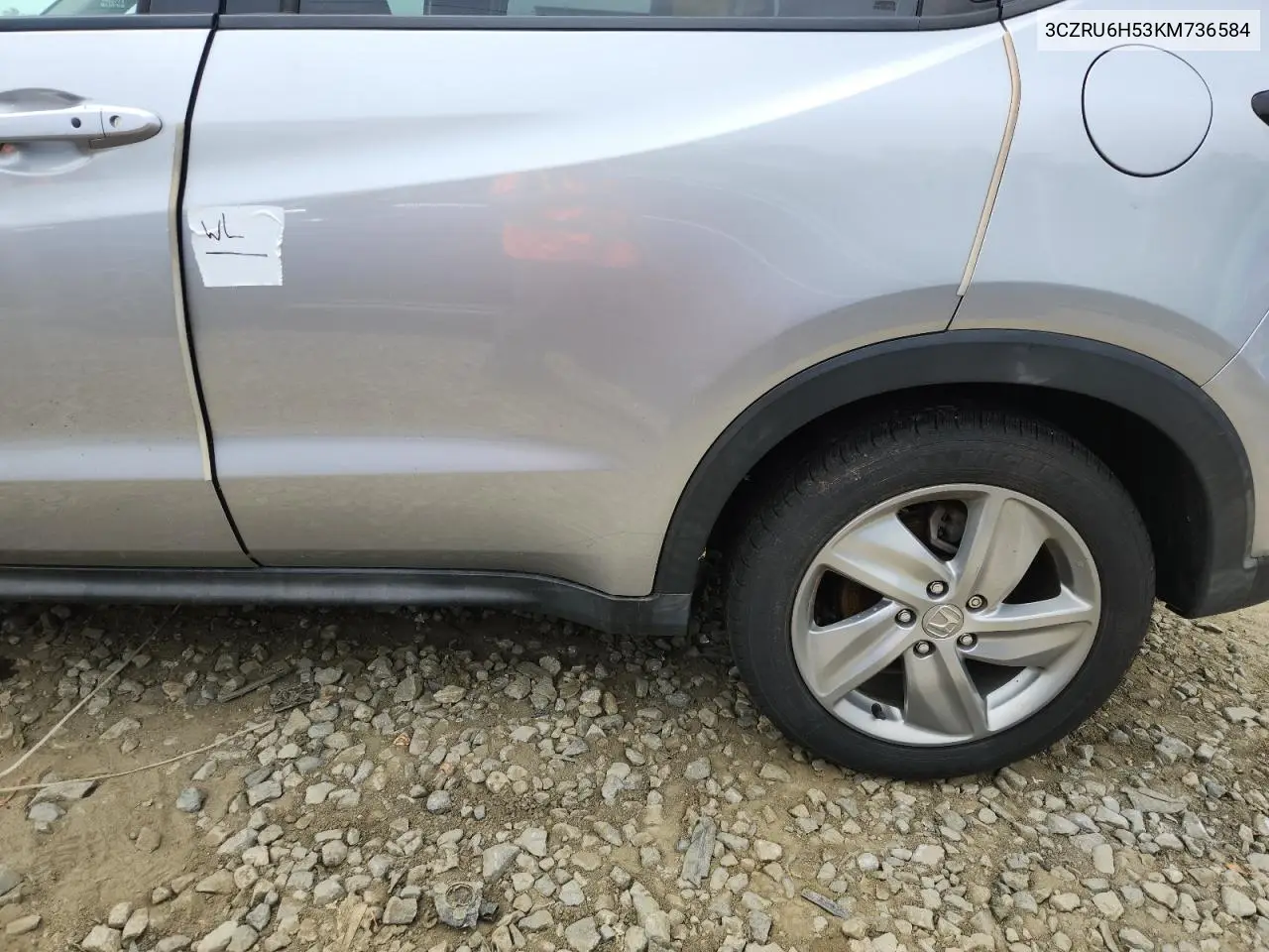 2019 Honda Hr-V Ex VIN: 3CZRU6H53KM736584 Lot: 65565875