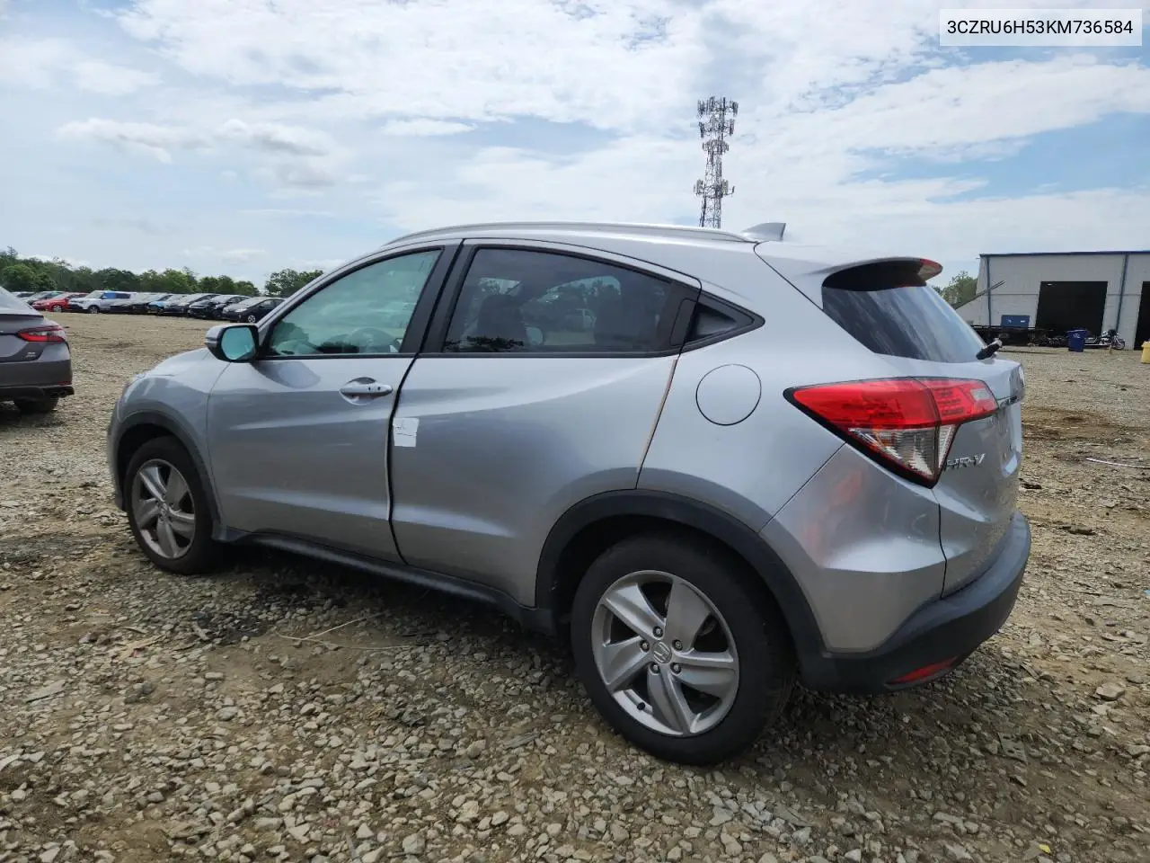 2019 Honda Hr-V Ex VIN: 3CZRU6H53KM736584 Lot: 65565875