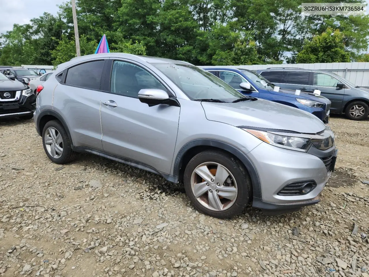 2019 Honda Hr-V Ex VIN: 3CZRU6H53KM736584 Lot: 65565875