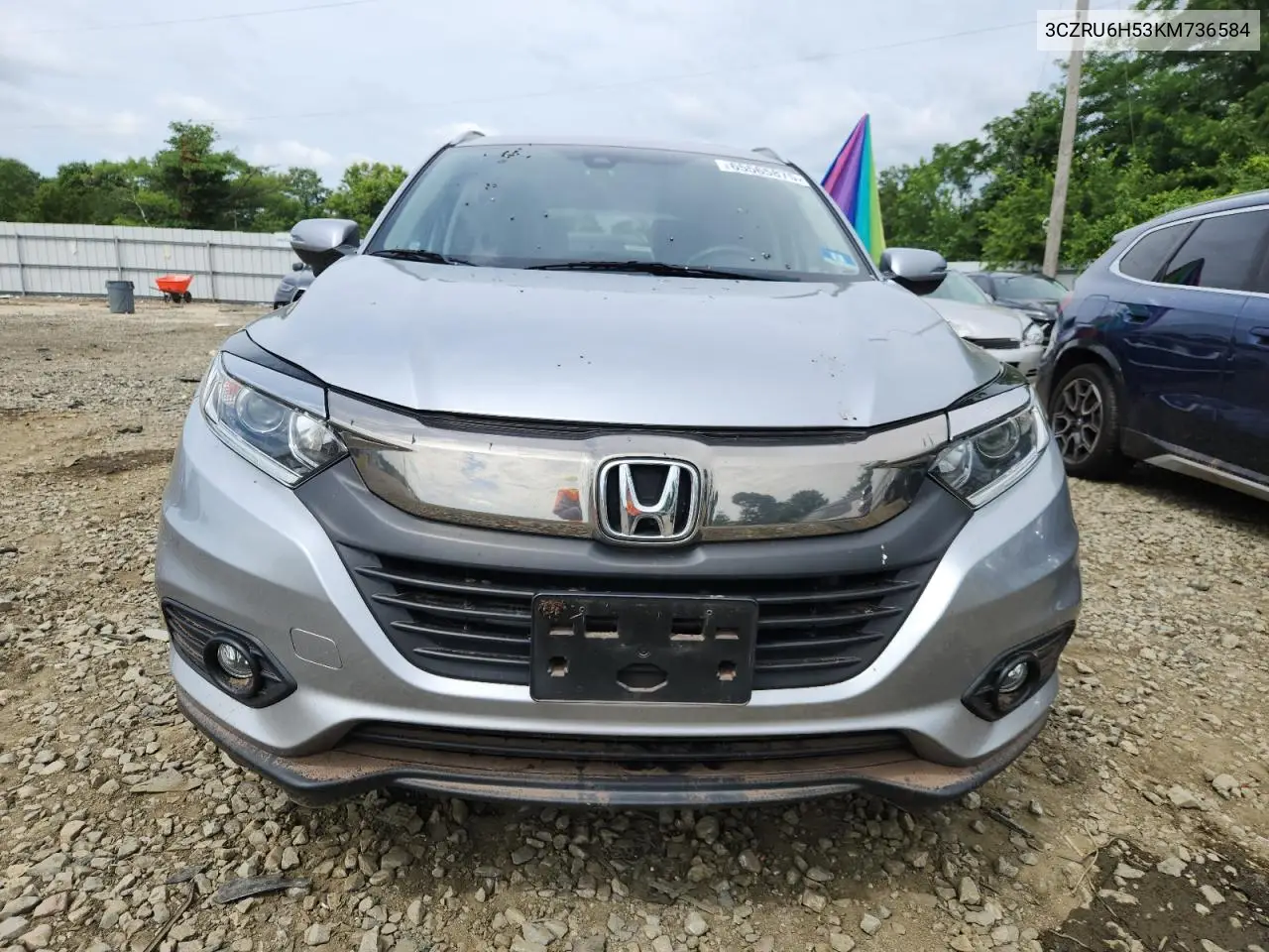 2019 Honda Hr-V Ex VIN: 3CZRU6H53KM736584 Lot: 65565875