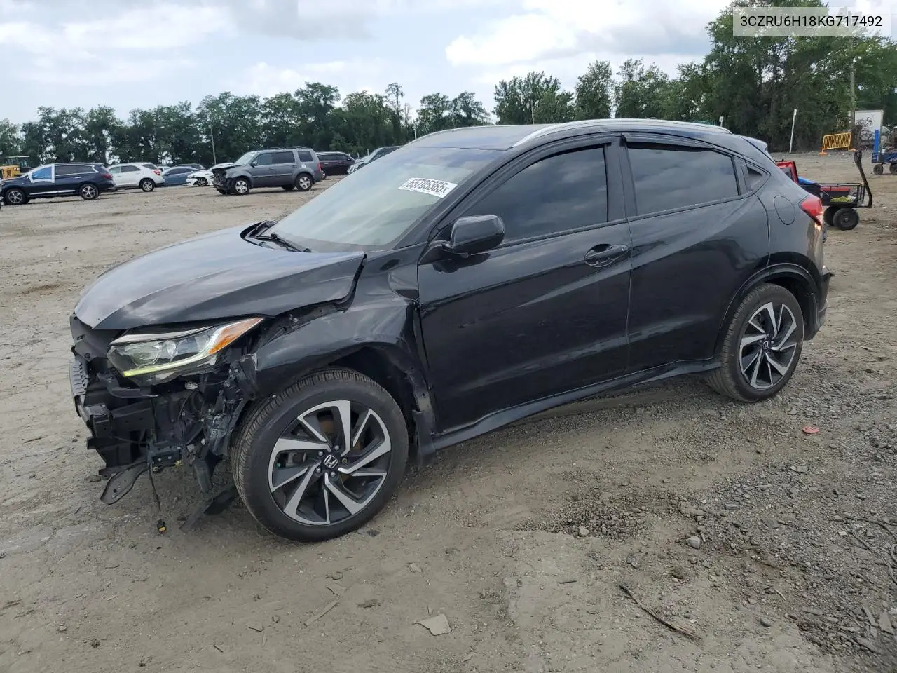2019 Honda Hr-V Sport VIN: 3CZRU6H18KG717492 Lot: 65705365