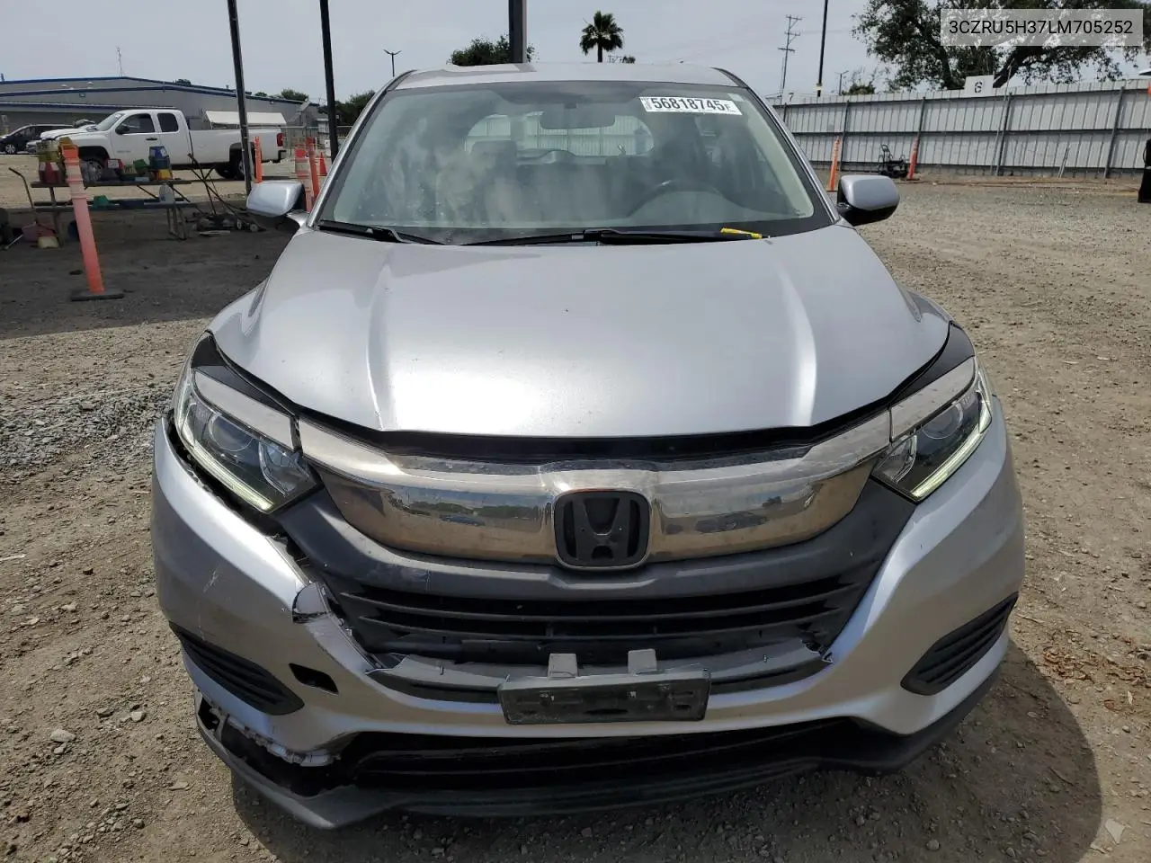 2020 Honda Hr-V Lx VIN: 3CZRU5H37LM705252 Lot: 56818745