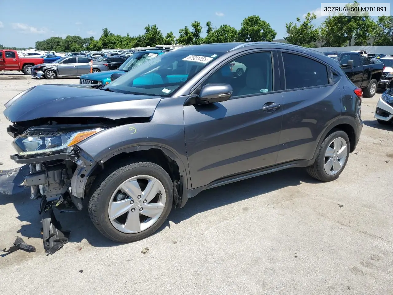 2020 Honda Hr-V Ex VIN: 3CZRU6H50LM701891 Lot: 62901055
