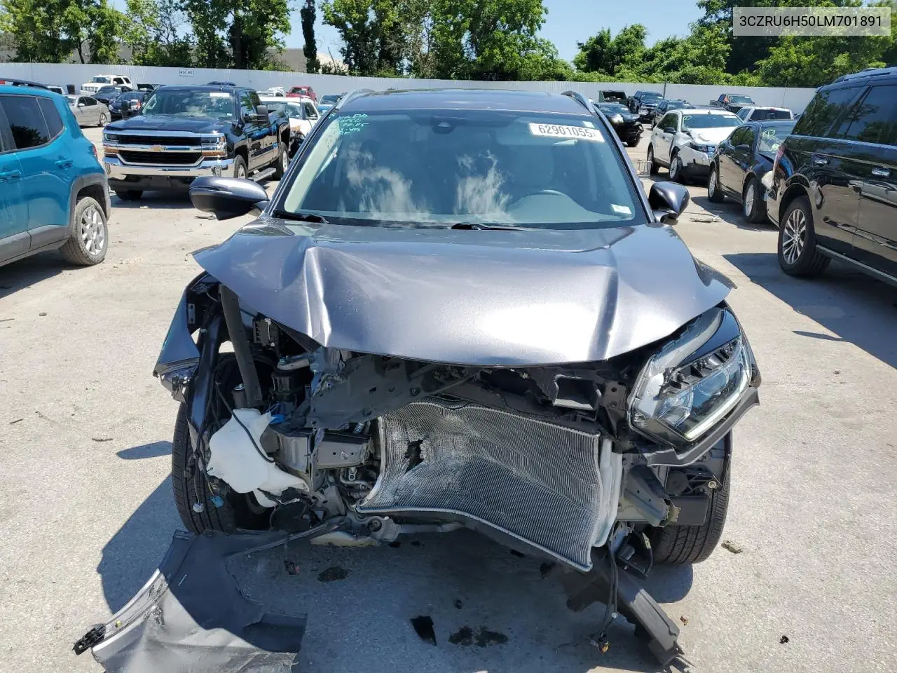 2020 Honda Hr-V Ex VIN: 3CZRU6H50LM701891 Lot: 62901055