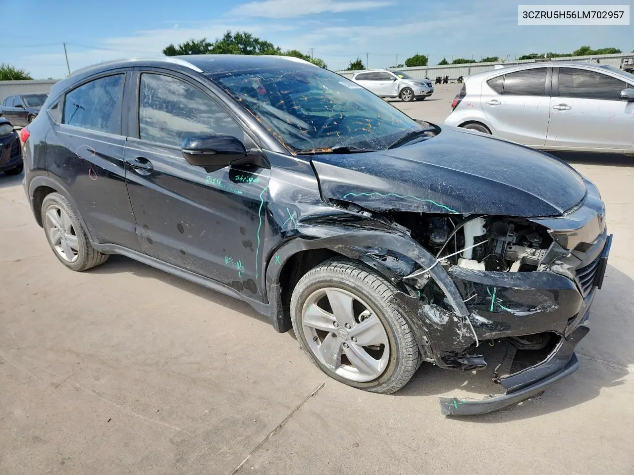 2020 Honda Hr-V Ex VIN: 3CZRU5H56LM702957 Lot: 62986205