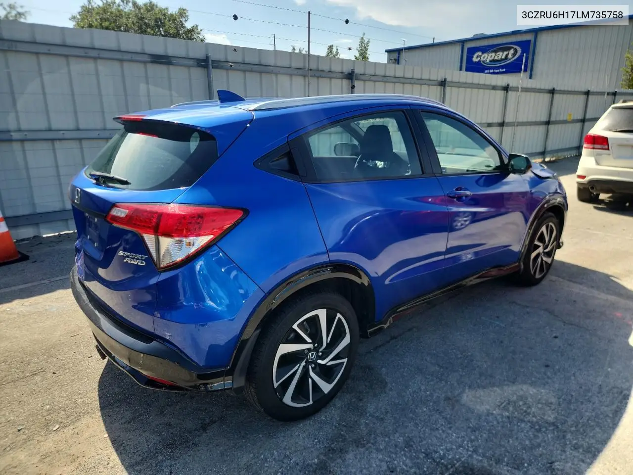 2020 Honda Hr-V Sport VIN: 3CZRU6H17LM735758 Lot: 65187795