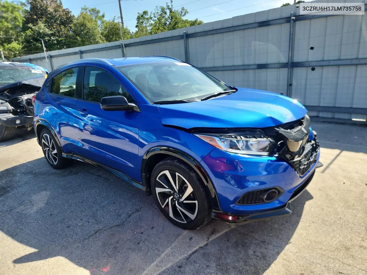 2020 Honda Hr-V Sport VIN: 3CZRU6H17LM735758 Lot: 65187795
