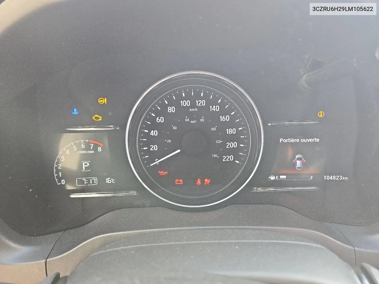2020 Honda Hr-V Sport VIN: 3CZRU6H29LM105622 Lot: 65339325