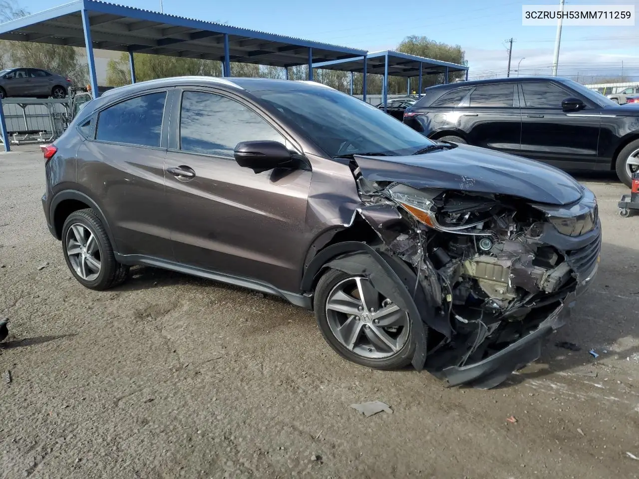 2021 Honda Hr-V Ex VIN: 3CZRU5H53MM711259 Lot: 49002305