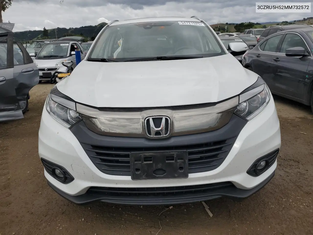 2021 Honda Hr-V Ex VIN: 3CZRU5H52MM732572 Lot: 54721525