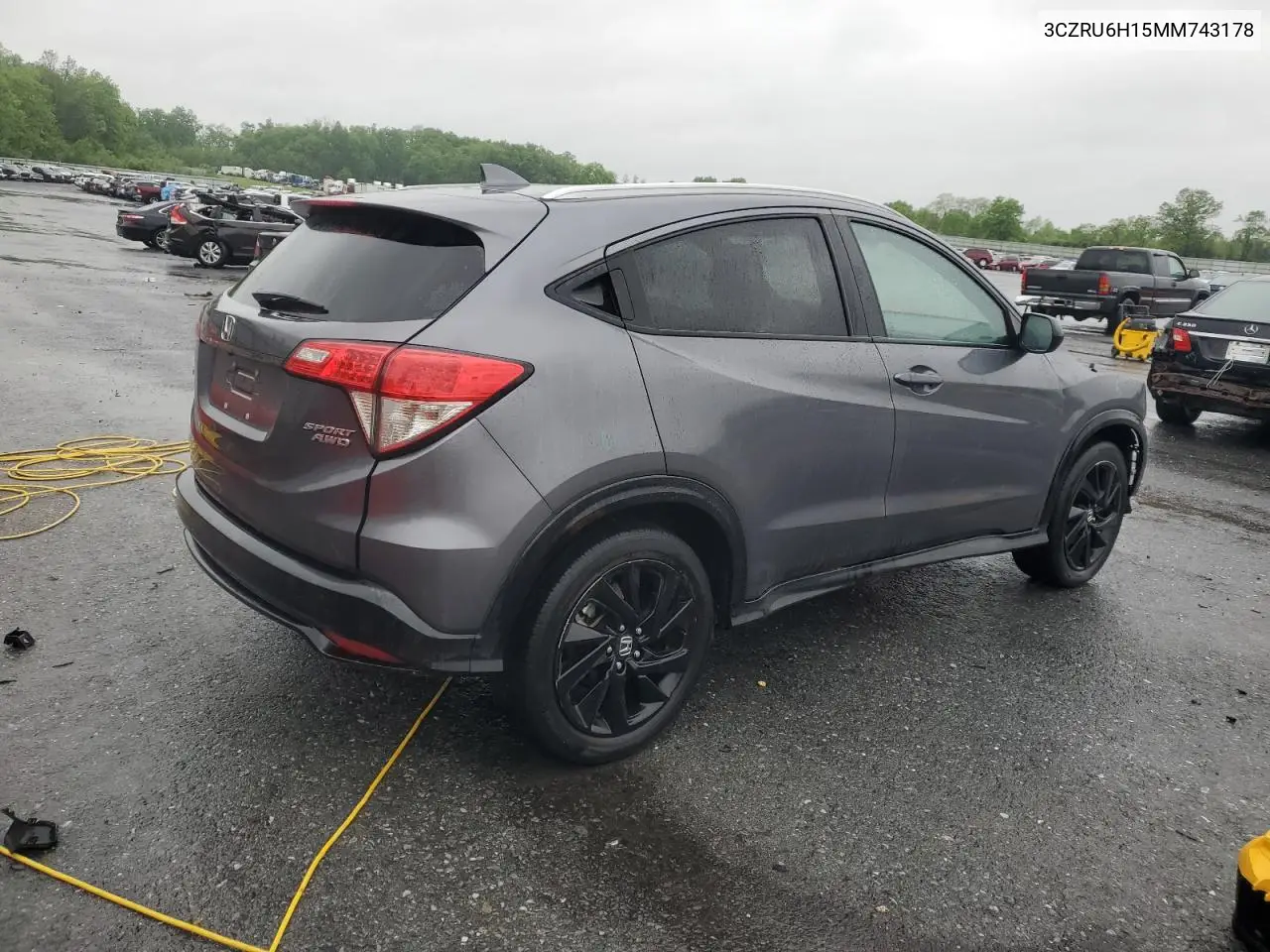 2021 Honda Hr-V Sport VIN: 3CZRU6H15MM743178 Lot: 56040385