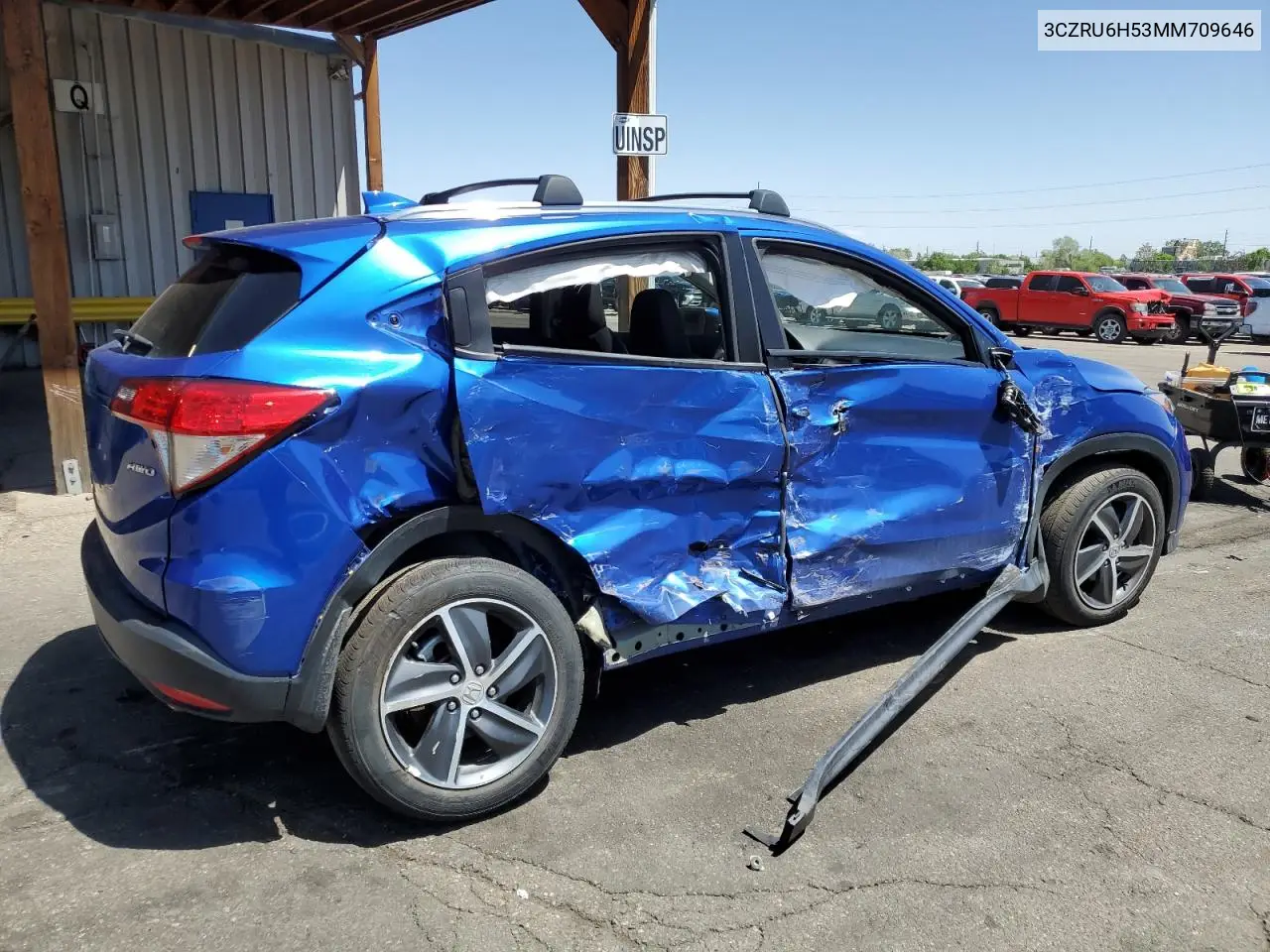 2021 Honda Hr-V Ex VIN: 3CZRU6H53MM709646 Lot: 56524475