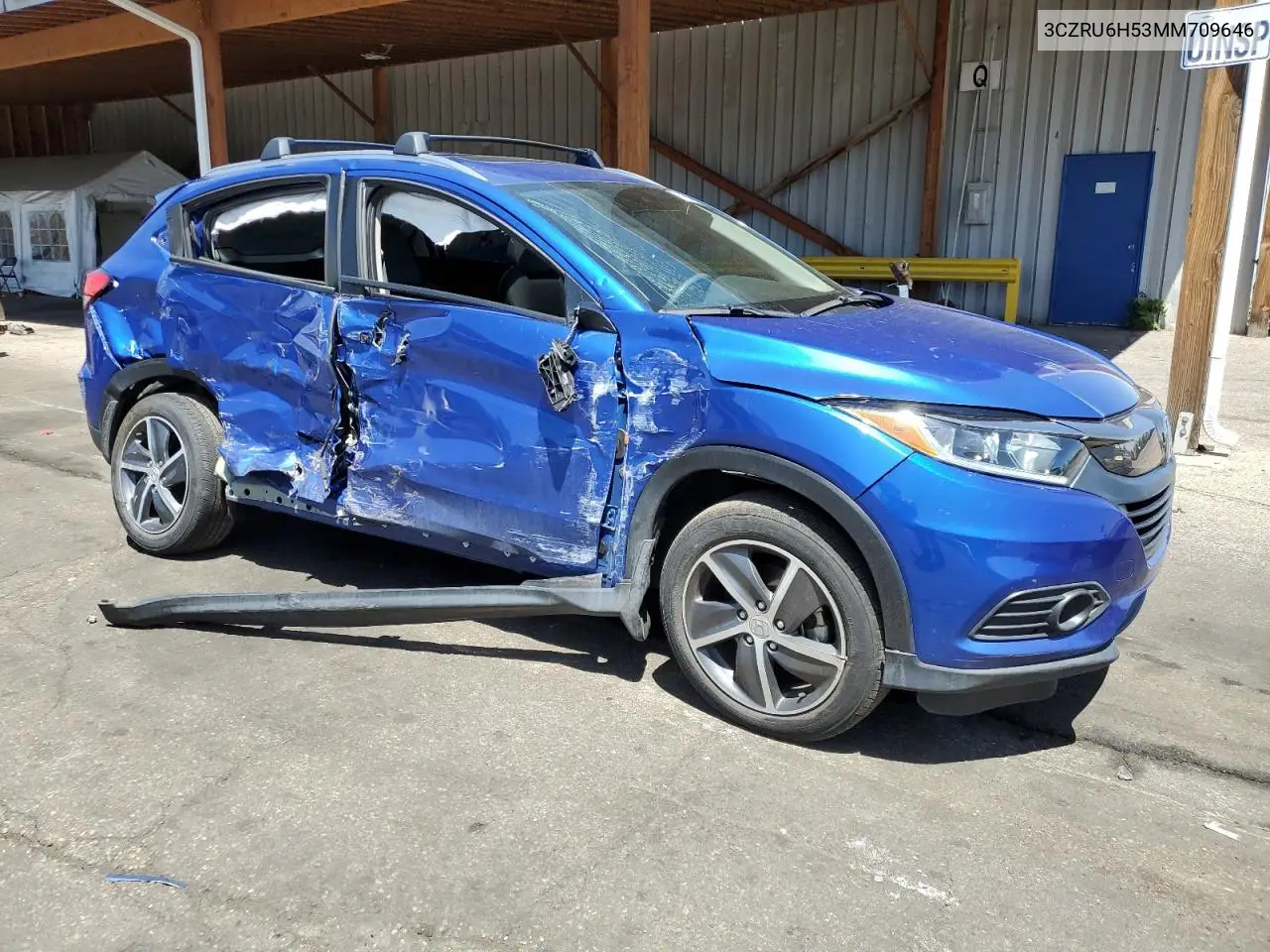 2021 Honda Hr-V Ex VIN: 3CZRU6H53MM709646 Lot: 56524475