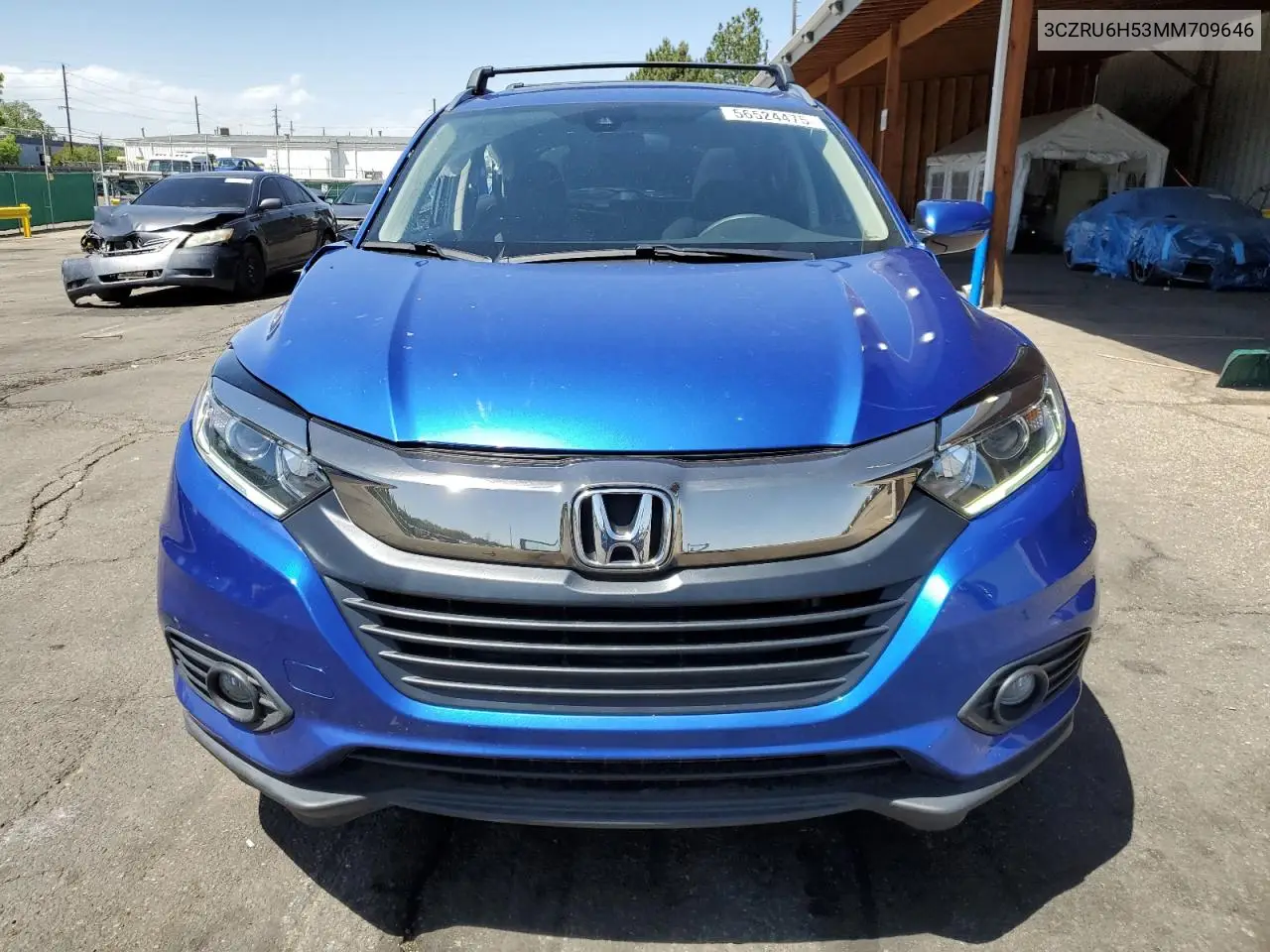 2021 Honda Hr-V Ex VIN: 3CZRU6H53MM709646 Lot: 56524475