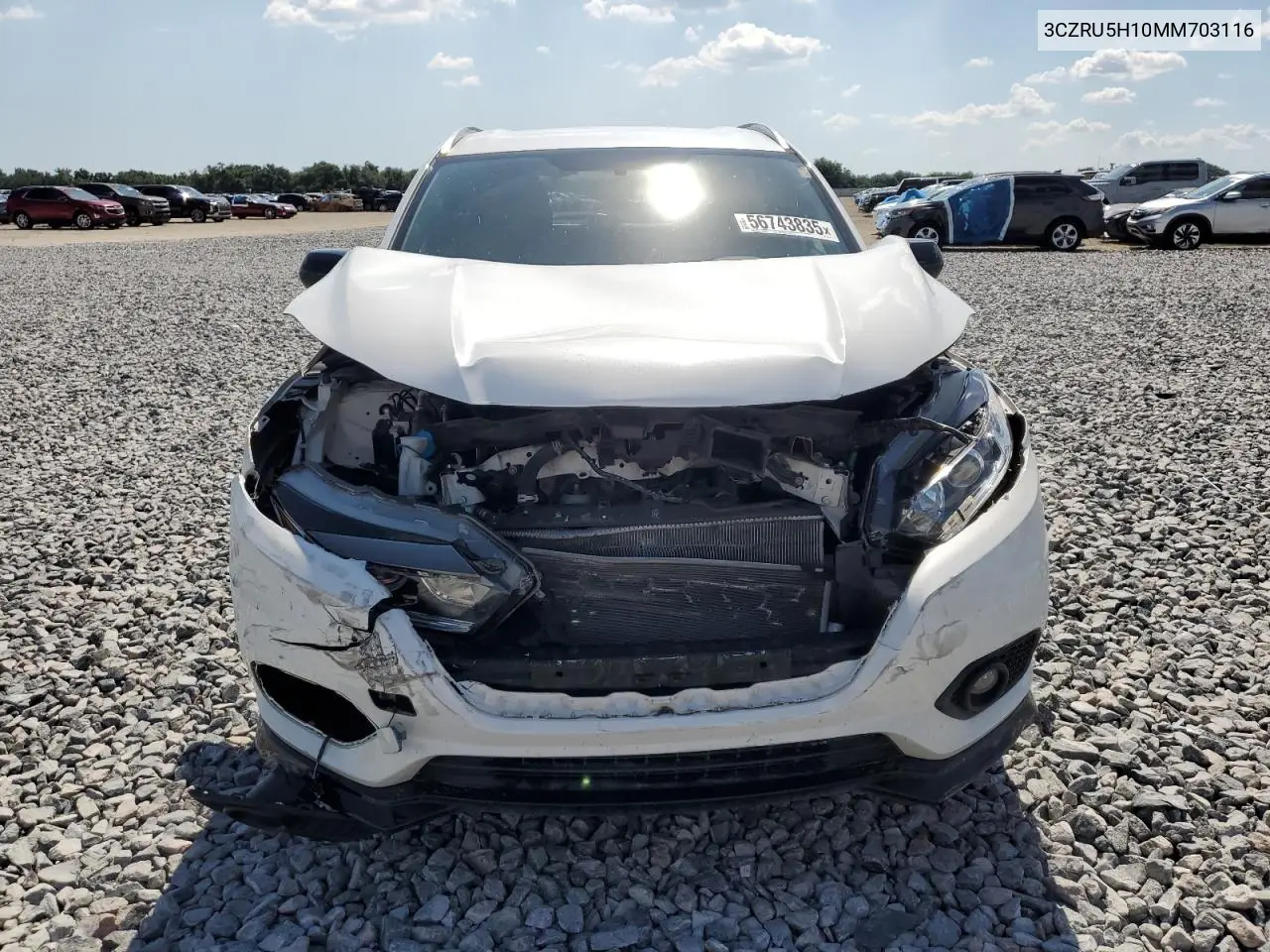 2021 Honda Hr-V Sport VIN: 3CZRU5H10MM703116 Lot: 56743835